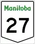 Provincial Trunk Highway 27 marker