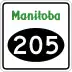 Provincial Road 205 marker