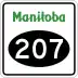 Provincial Road 207 marker