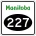 Provincial Road 227 marker