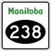 Provincial Road 238 marker