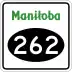 Provincial Road 262 marker