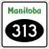 Provincial Road 313 marker