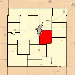 Location in Franklin County