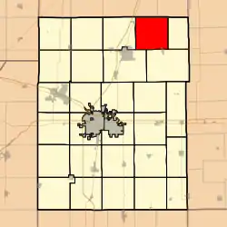 Location in Champaign County