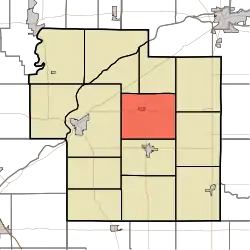 Location of Jackson Township in Carroll County