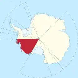 Area map of Marie Byrd Land