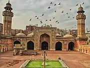 The mosque's courtyard