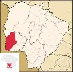 Location in Mato Grosso do Sul  state