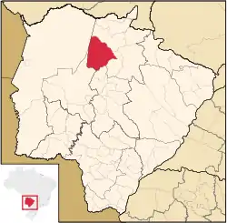 Location in Mato Grosso do Sul  state