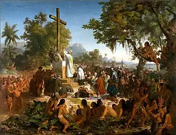 Victor Meirelles: The first Mass in Brazil, 1861. Museu Nacional de Belas Artes