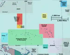 Nuribenua is located in Micronesia