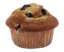 A blueberry muffin