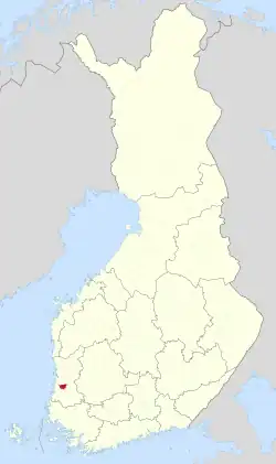 Location of Nakkila in Finland