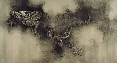 Image 22"Nine Dragons" handscroll section, by Chen Rong(1244 CE), Song dynasty. Museum of Fine Arts, Boston (from Chinese culture)