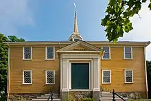 Built in 1681, the Old Ship Church in Hingham, Massachusetts is the oldest church in continuous ecclesiastical use in the United States.