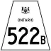 Highway 522B marker