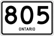 Highway 805 marker