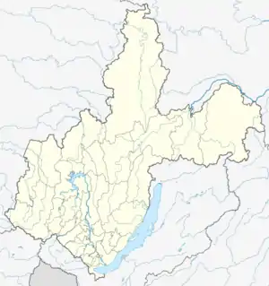 Balagansk is located in Irkutsk Oblast