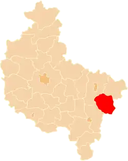 Location within the voivodeship