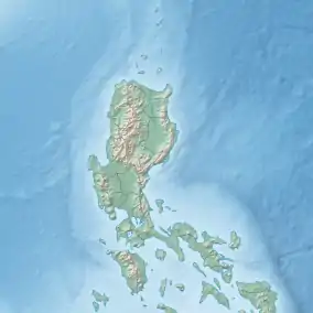 Map showing the location of Philippine Rise