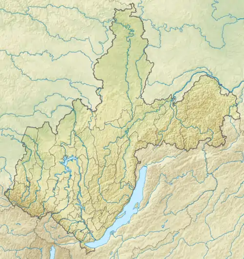 Kodar Mountains is located in Irkutsk Oblast