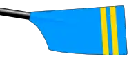 Image showing the rowing club's blade colours