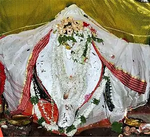 Maa Samaleswari in White Attire