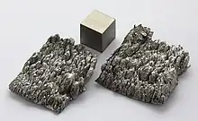 Scandium, including a 1 cm3 cube