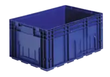 Returnable/reusable plastic tote box, Euro container