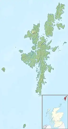 Ness of Burgi is located in Shetland