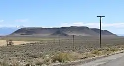 A view of Sierro el Ojito from the southwest at ground level