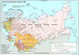 Buryat-Mongol ASSR in 1989