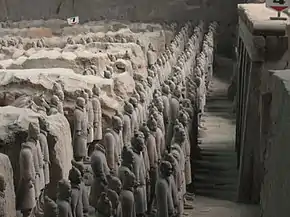 Image 63The massive Terracotta Army of Qin Shi Huang, a UNESCO World Heritage Site (from History of China)