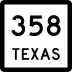 State Highway 358 marker