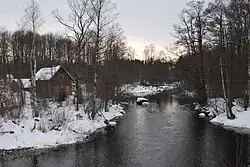 The Tikhaya River near Brigadnoye in Priozersky District