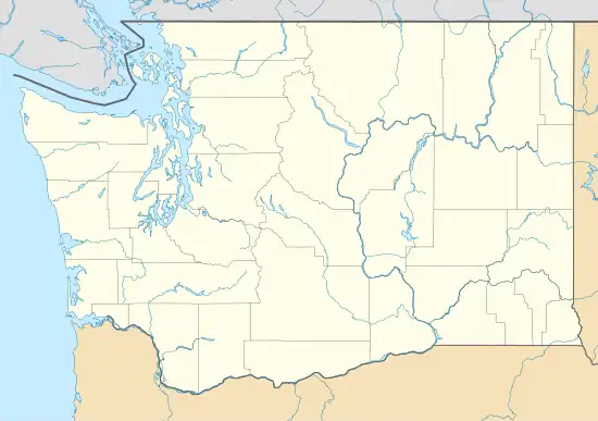 Rennie Island is located in Washington (state)