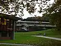 Unithèque building houses one of the two sites of the Cantonal and University Library of Lausanne on the main campus of the UNIL