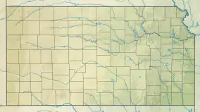 Location of Perry Lake in Kansas, USA.