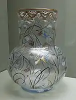 Vase Herbes et Papillons ("Grass and Butterflies"), Émile Gallé, c. 1879