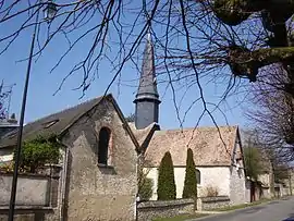 The church in Vaux-sur-Eure