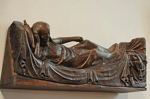 Wood carving depicting the Virgin Mary