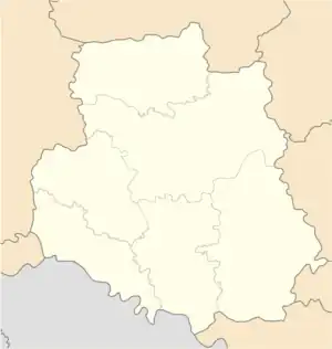 Tyvriv is located in Vinnytsia Oblast