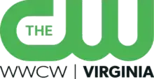 The CW network logo in green above the call letters W W C W, a short vertical line, and the word "Virginia" in black beneath.