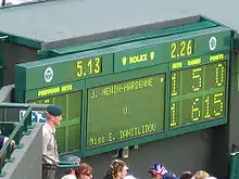 Image 9A Royal Marines Commando as a services steward in 2005. (from Wimbledon Championships)