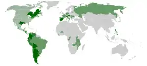 Image 1Worldwide presence of Radio Maria broadcasters (from Radio broadcasting)