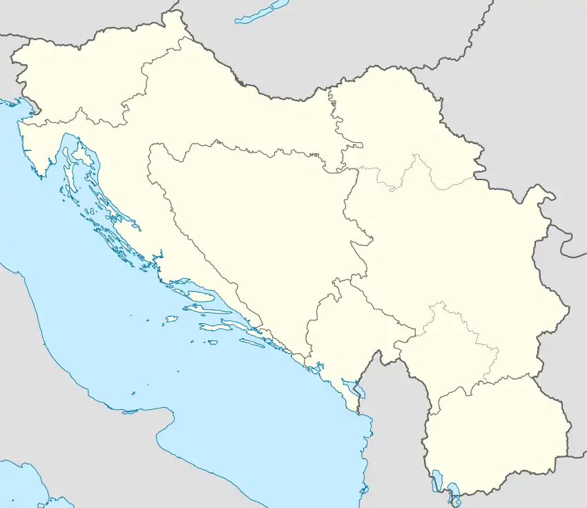 1966–67 Yugoslav Second League is located in Yugoslavia