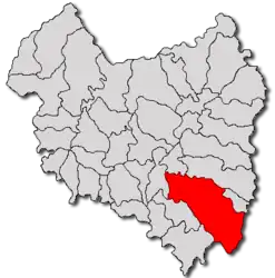 Location in Covasna County