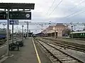 A view of the platforms from the east